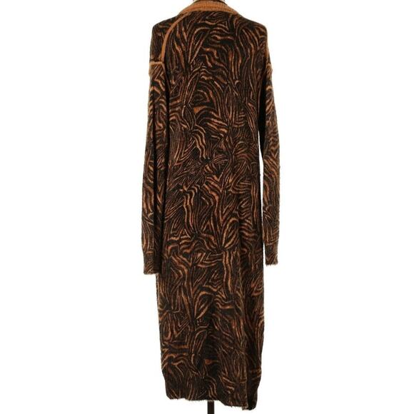 Free People Long Tiger Animal Print Cardigan Sweater - Picture 3 of 10